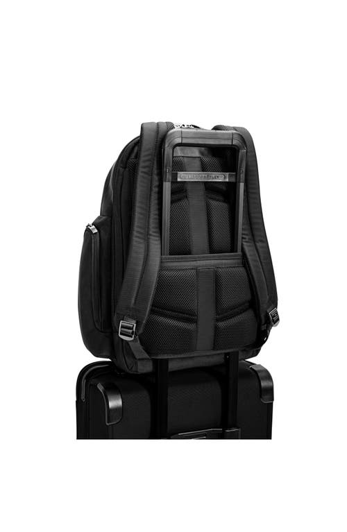 Briggs & Riley Large Work Cargo Backpack In Black