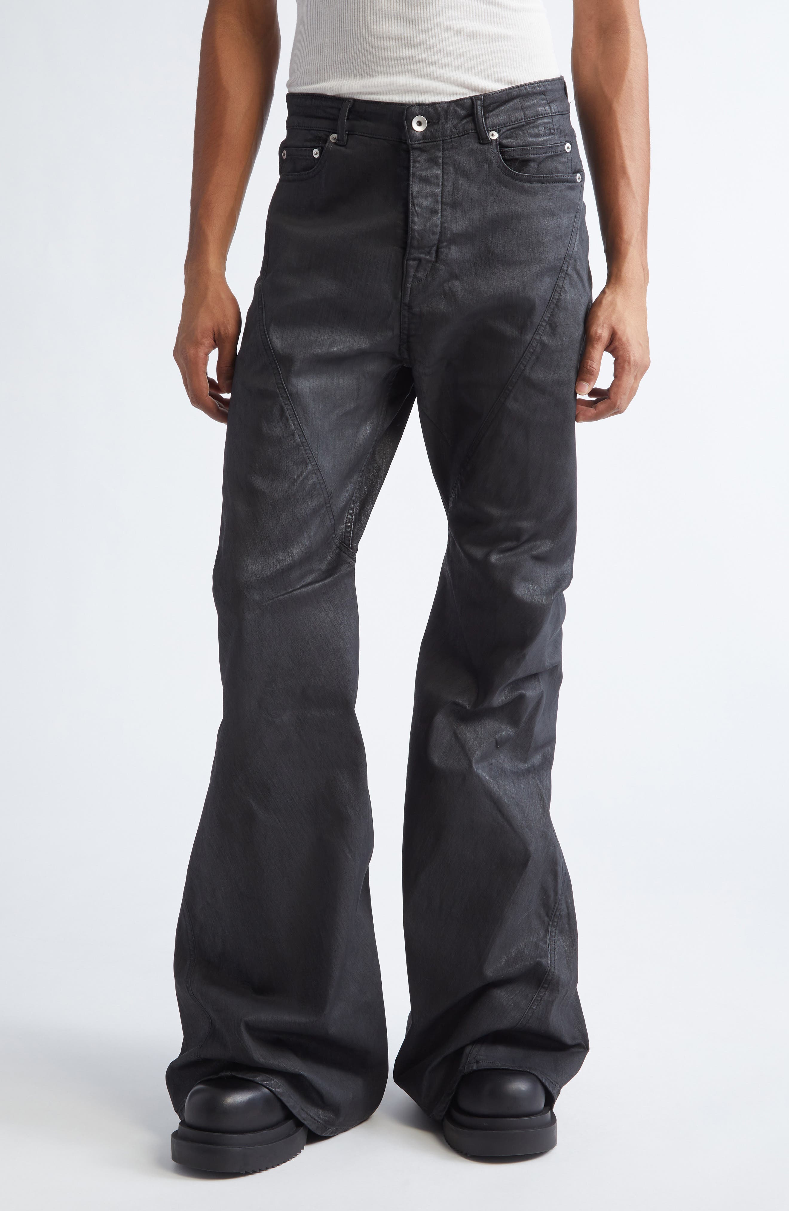 Rick Owens Bolan Banana Zip Raw Hem Jeans | Nordstrom