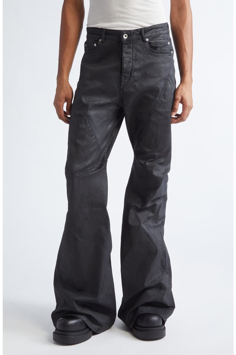 Bias Waxed Bootcut Jeans (Men) | Nordstrom