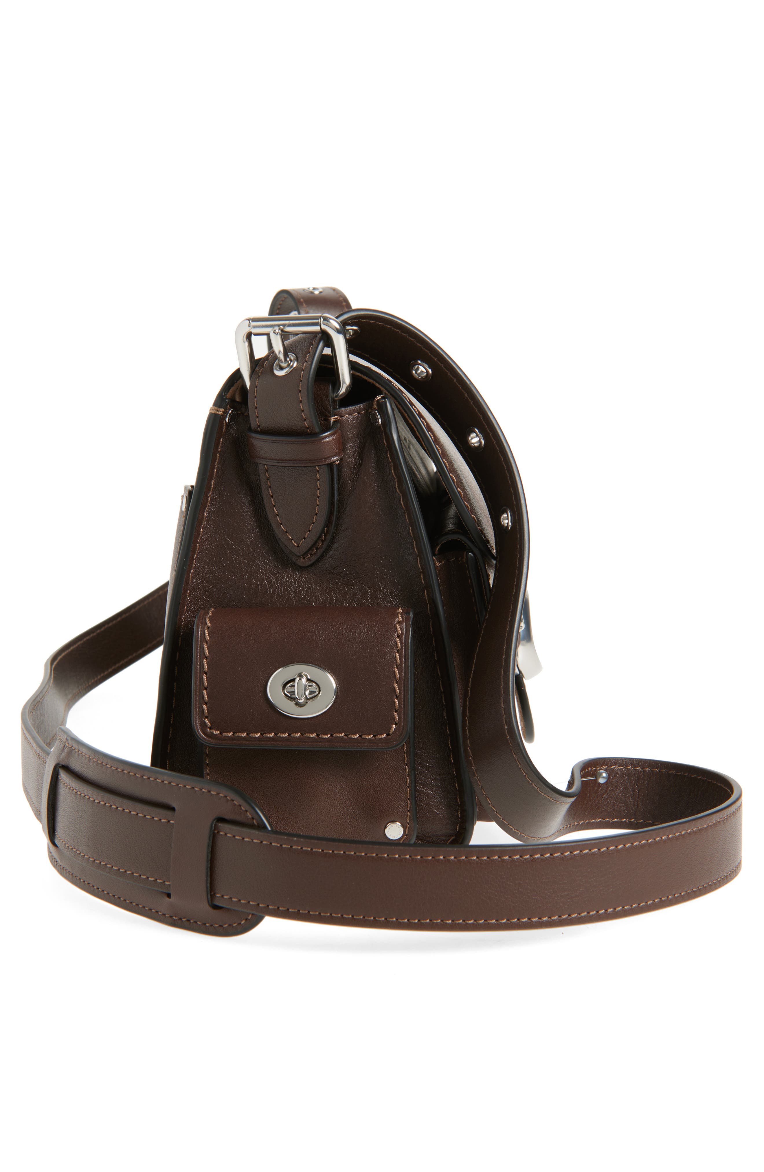 COACH Cargo Turnlock Soft Tabby Leather Shoulder Bag, Alternate, color, Lh/Maple