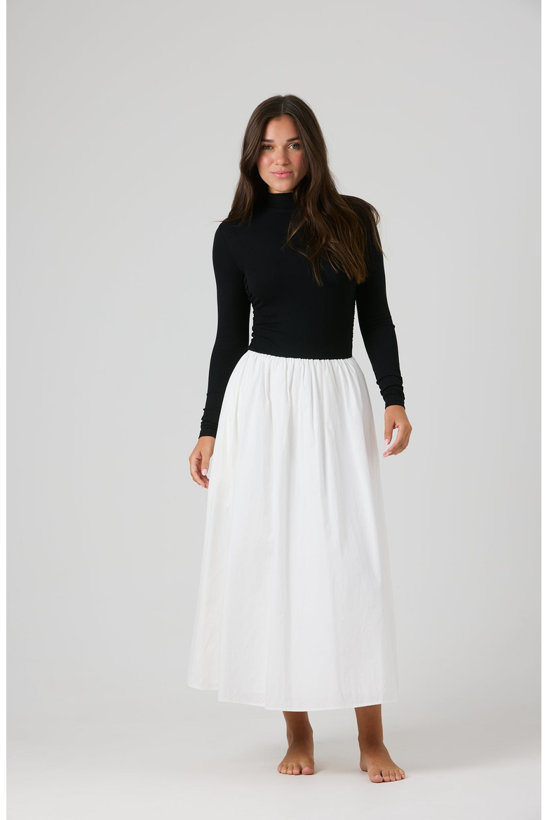 Avery Dress, Main, color, Black/White