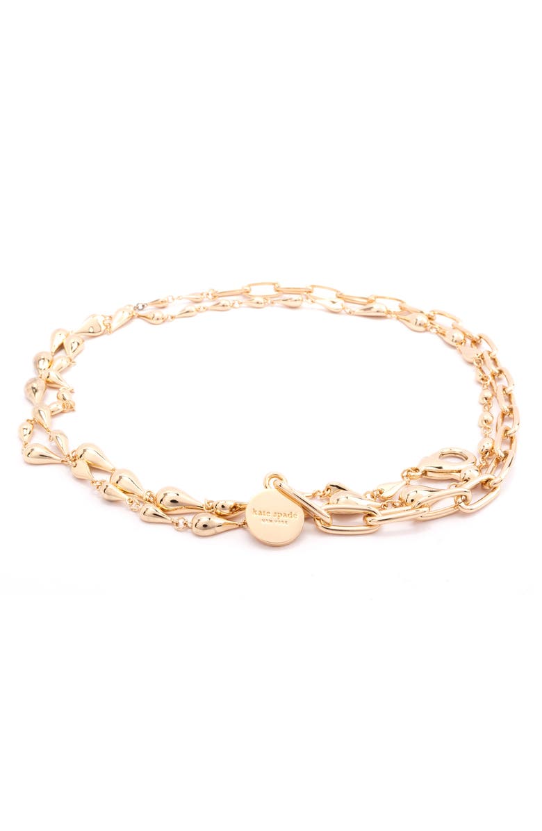 Kate Spade New York molten metal chain belt, Main, color, 