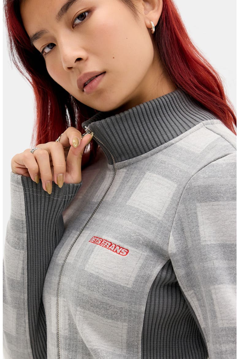 Trip Full Zip Track Jacket, Alternate, color, GREY PATTERN