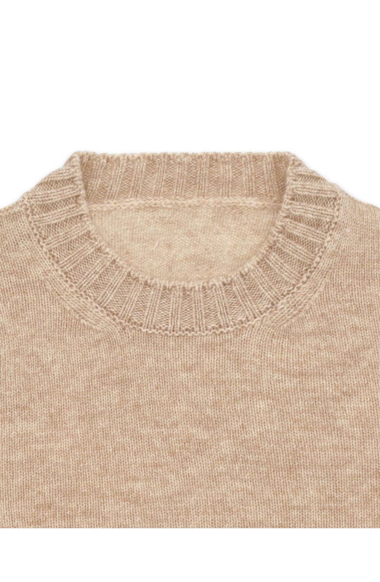 Fortela Merino Wool Crewneck Sweater, Alternate, color, Ecru