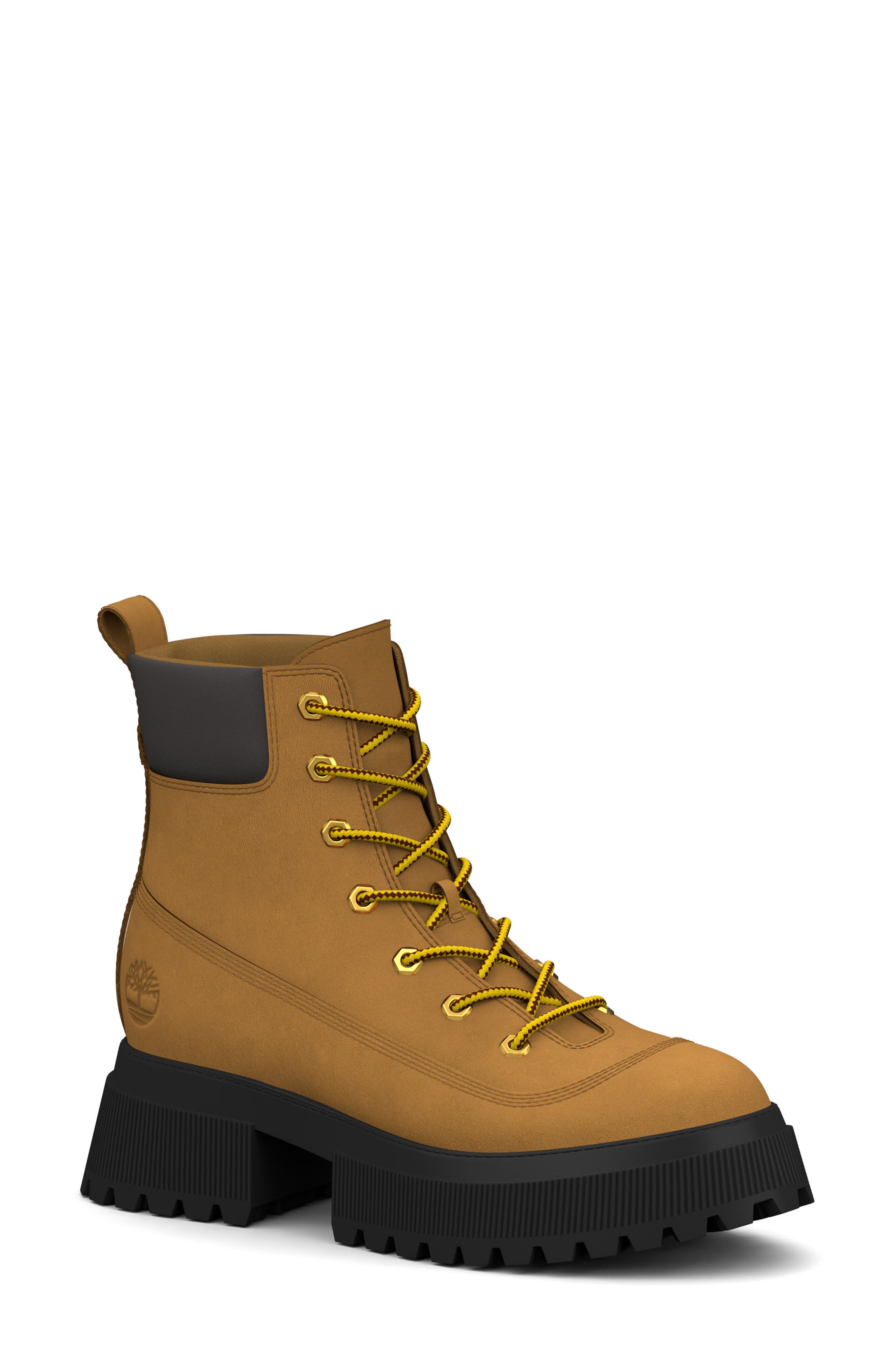 Sky Lace-Up Boot, Main, color, WHEAT