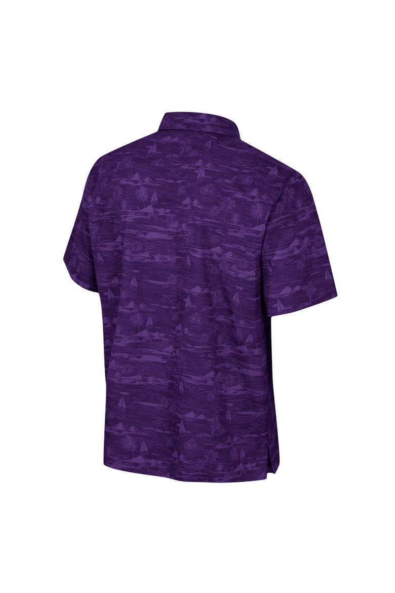 Men's Colosseum Purple TCU Horned Frogs Ozark Button-Up Shirt, Alternate, color, Purple