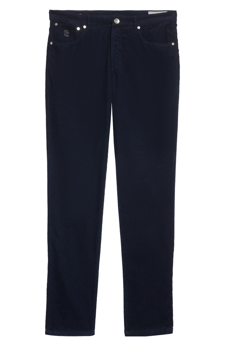Brunello Cucinelli Fine Wale Cotton Corduroy Pants, Alternate, color,