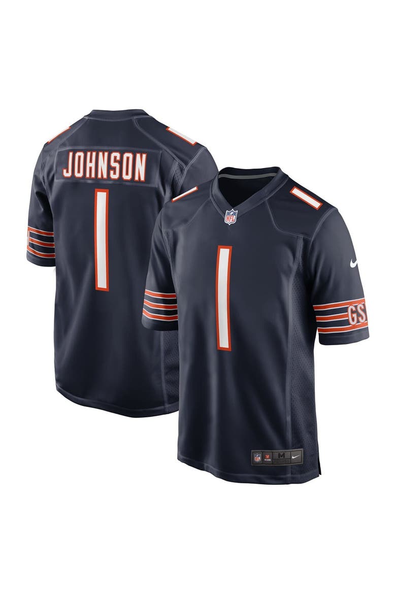 Men's Nike Jaylon Johnson  Navy Chicago Bears  Game Jersey, Main, color, Navy