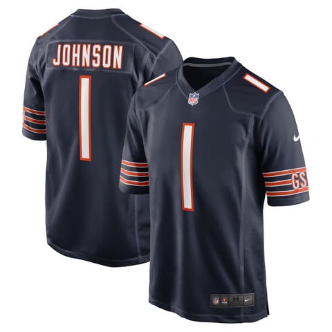 Men's Nike Jaylon Johnson  Navy Chicago Bears  Game Jersey
