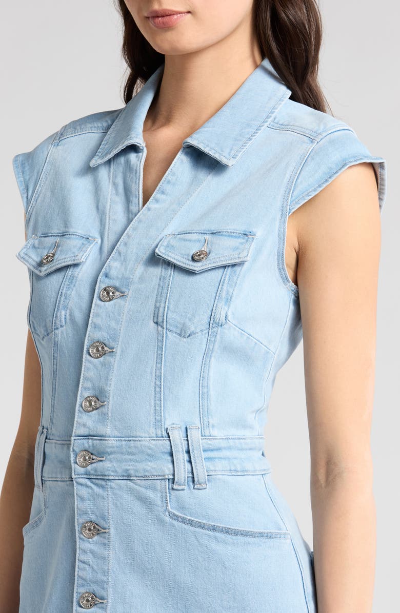 PAIGE Jaxsyn Denim Mini Shirtdress, Alternate, color, Talya