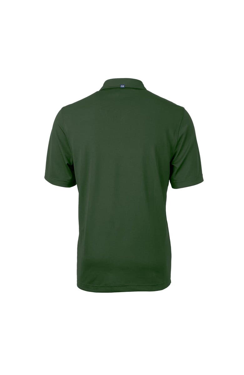 Cutter & Buck Men's Cutter & Buck Green Michigan State Spartans Team Big & Tall Virtue Eco Pique Recycled Polo, Alternate, color,