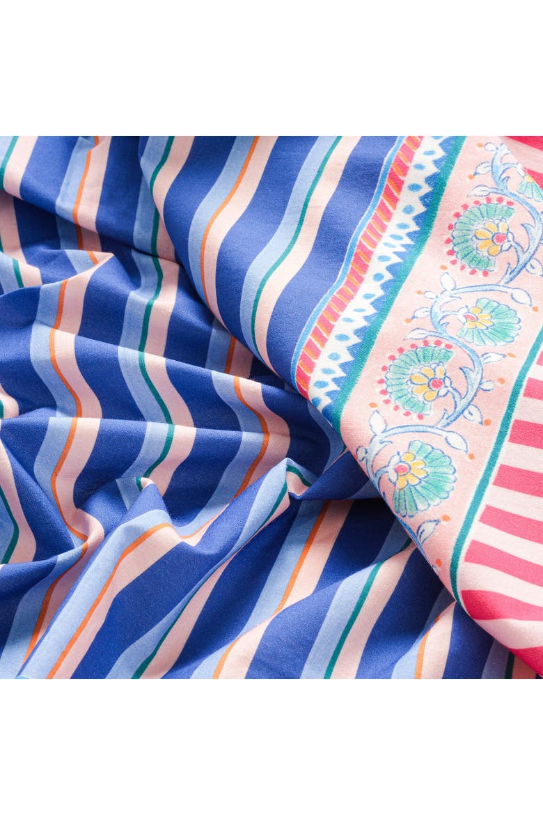 Nilufer Digital Printed 100% Cotton Artisan Design, Alternate, color, Blue