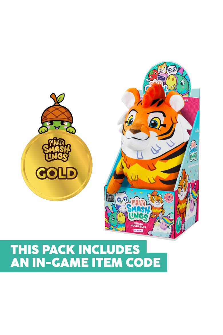 Huggable 12 Inch Plush Mo The Tiger Series 1, Alternate, color, Multicolored