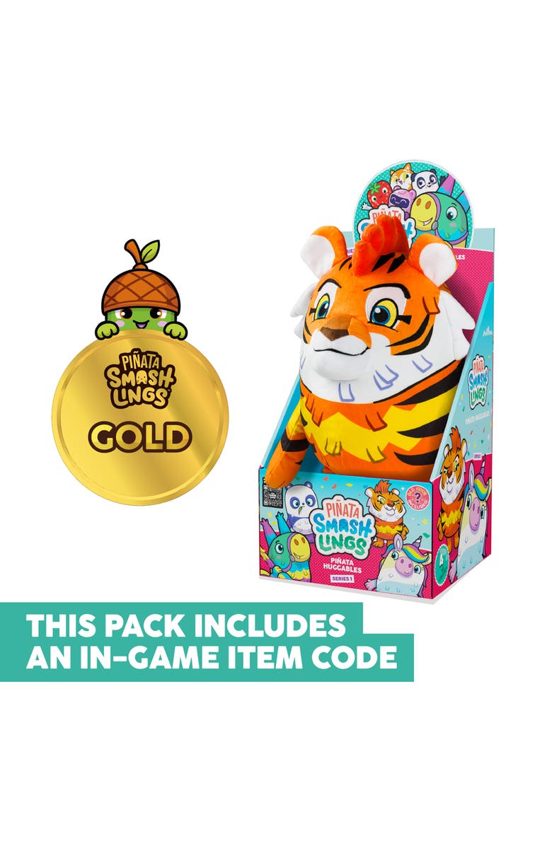 Pinata Smashlings Huggable 12 Inch Plush Mo The Tiger Series 1, Alternate, color, Multicolored