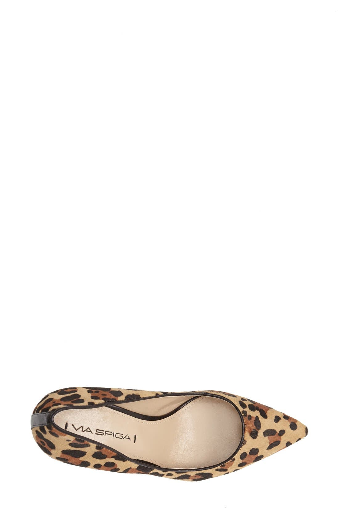 'Carola' Pointy Toe Pump, Alternate, color, LEOPARD PONY