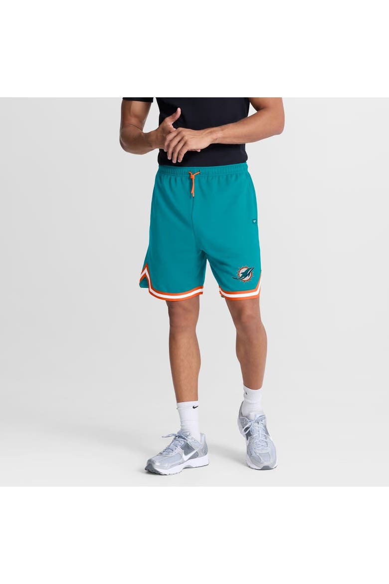 Men's Fanatics Aqua Miami Dolphins Fearless Drive Shorts, Main, color, Aqua