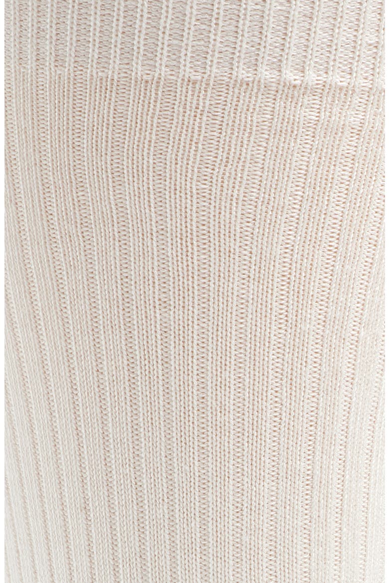 Casual Rib Crew Socks, Alternate, color, WHITE
