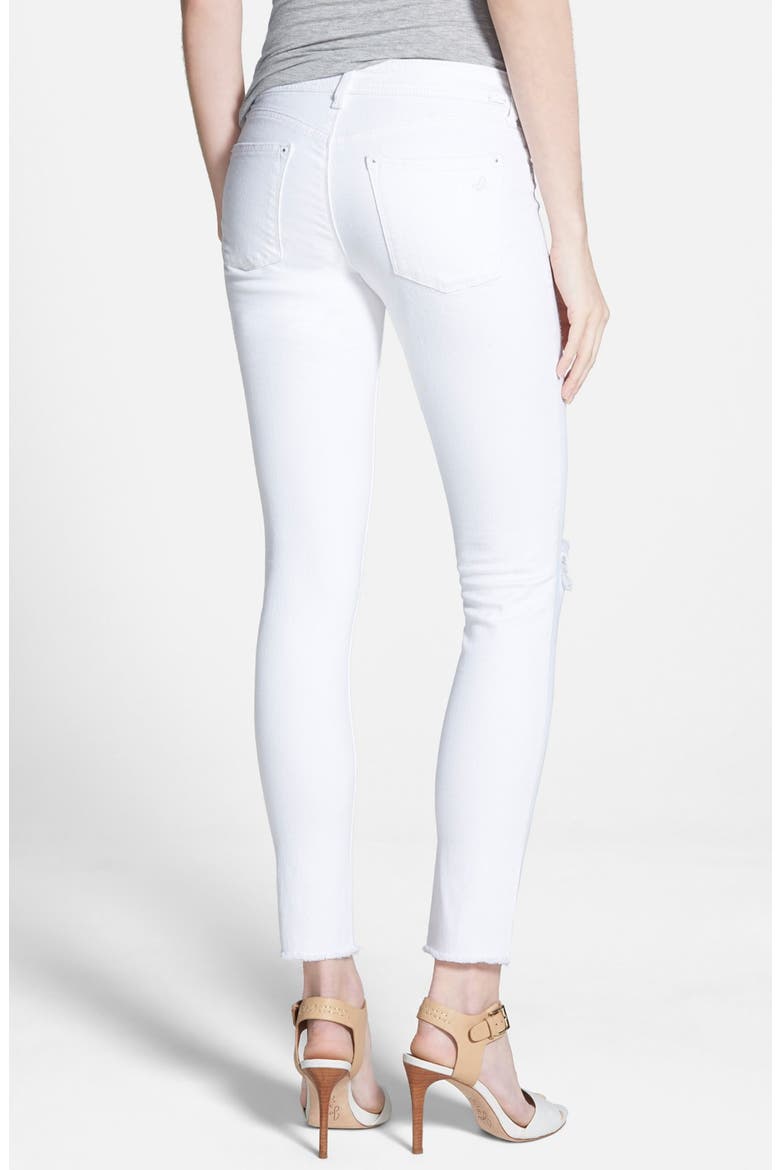 'Emma' Distressed Denim Leggings, Alternate, color, DOVE