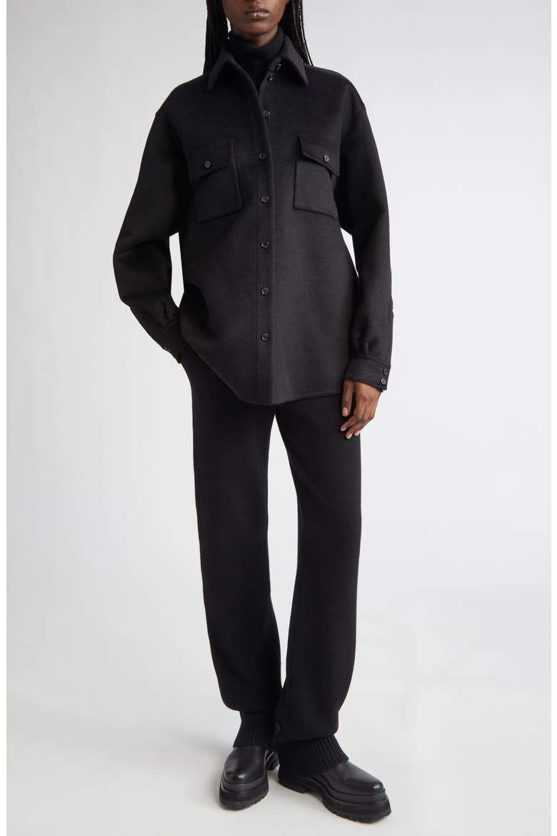 Cashmere Joggers, Alternate, color, BLACK