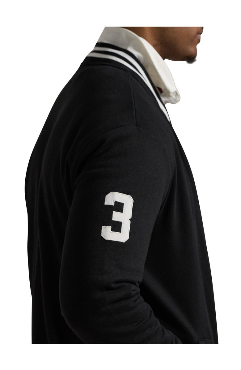 Polo Ralph Lauren Big
Tall Big Pony Fleece Baseball Jacket, Alternate, color, Polo Black
