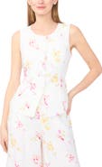 Vince Camuto Floral Print Vest