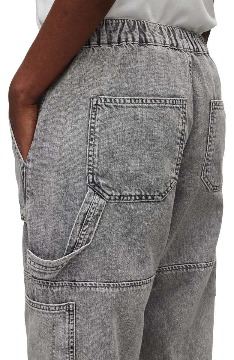 AllSaints Mila Denim Trousers, Alternate, color, Washed Grey