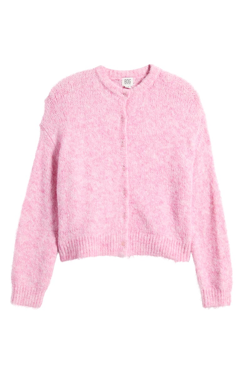 BDG Urban Outfitters Fluffy Cardigan, Alternate, color, Pink
