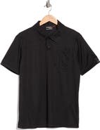 CARBON + CRAFT Grid Jacquard Polo