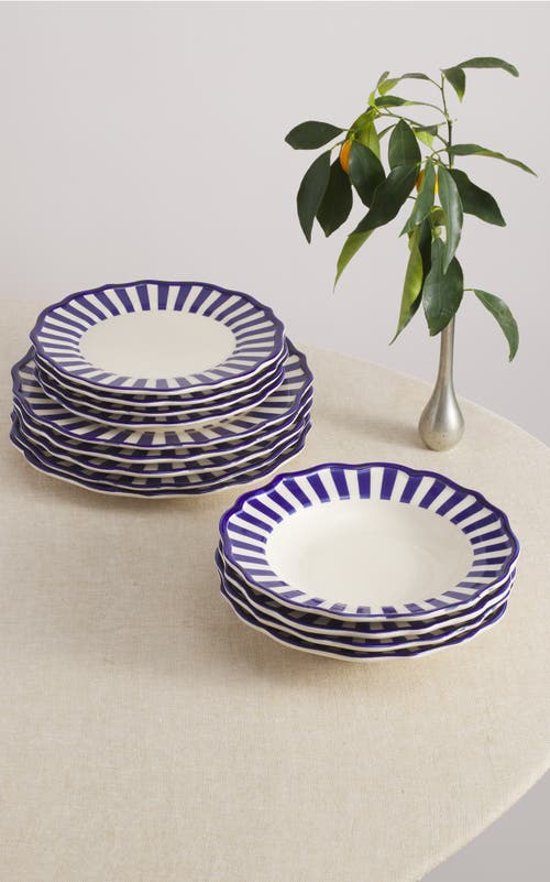 Maison Madison Home Riviera 12 Piece Set With Pasta Bowl In Multi