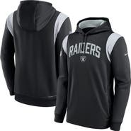 Nike Men's Nike Black Las Vegas Raiders Sideline Athletic Stack Performance Pullover Hoodie