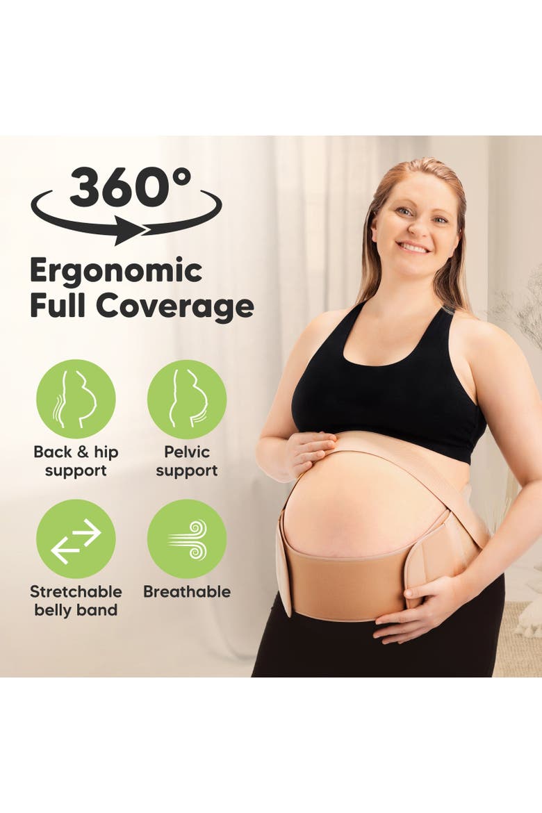 Nurture 2-in-1 Maternity Support Belt, Alternate, color, Classic Ivory