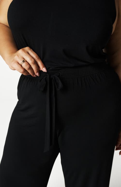 Posh Peanut Lace Pajama Pants In Black