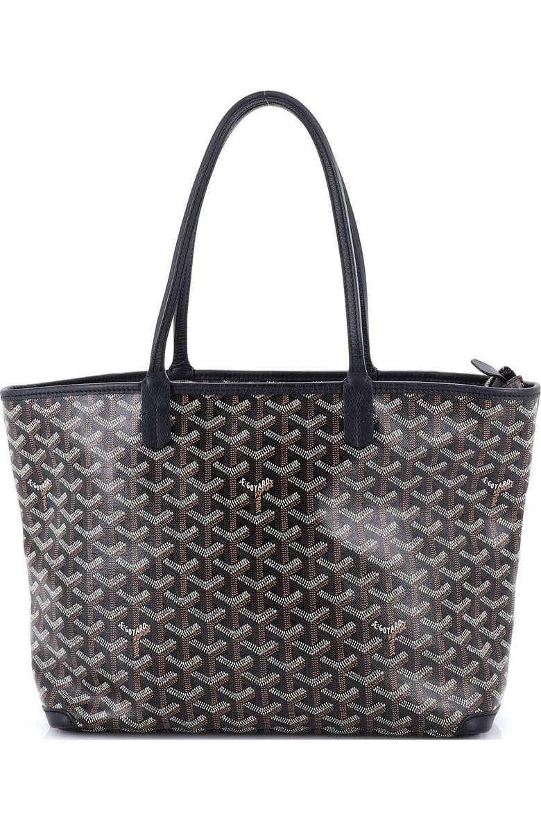 Pre-Owned Goyard Artois Tote Coated Canvas PM, Main, color, Black