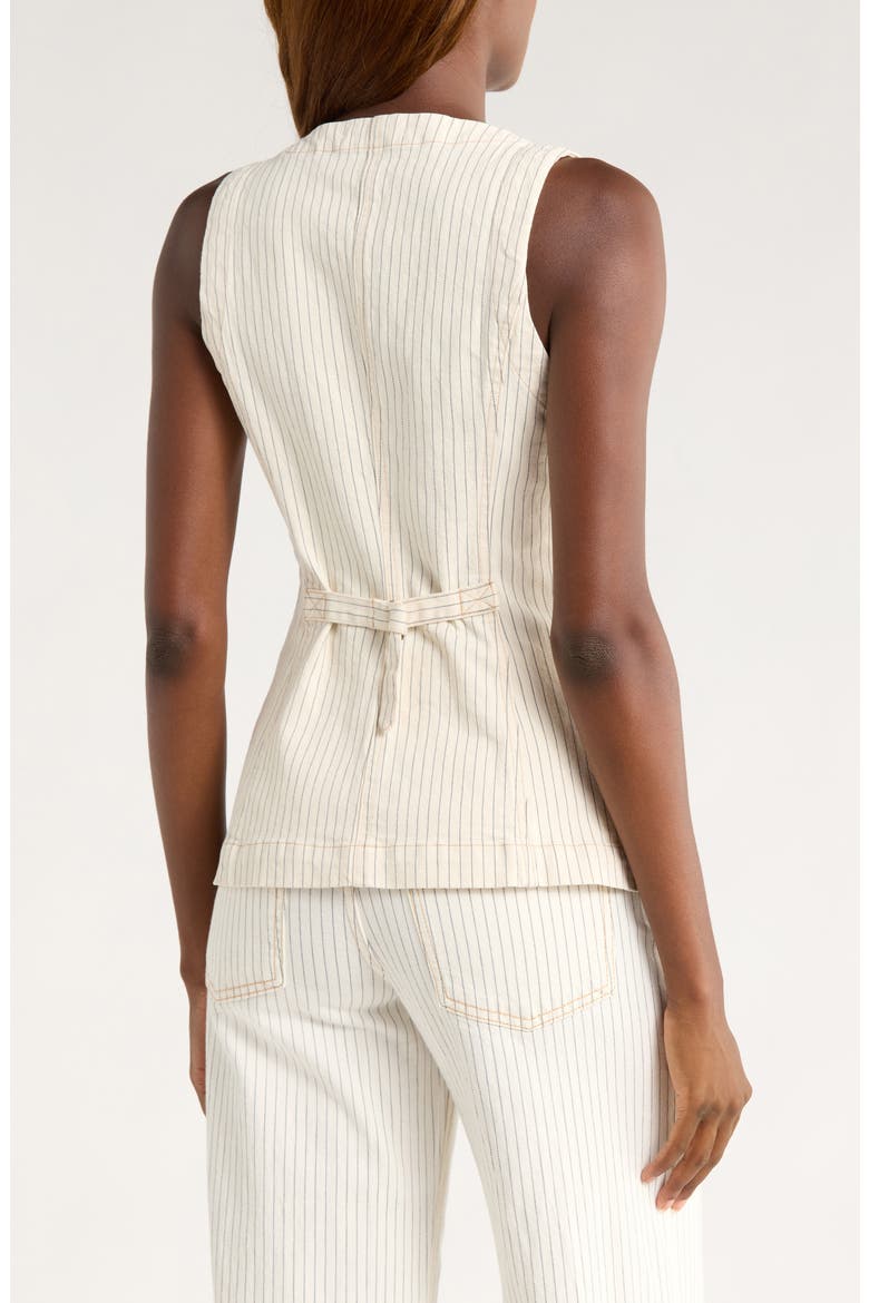 Charlie Stripe Cutaway Vest, Alternate, color, TICKING STRIPE