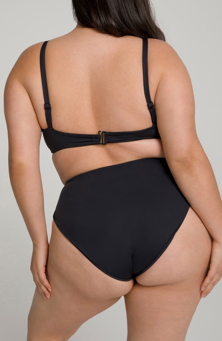 Good American Sexy Twist Swim Top, Alternate, color,