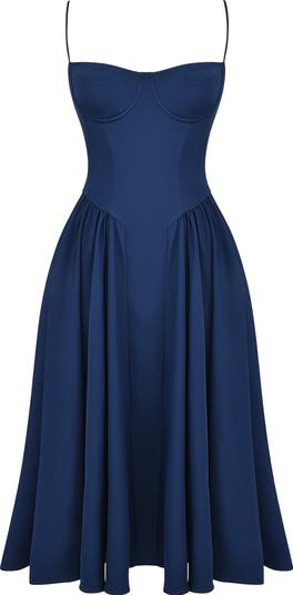 Samaria Corset Fit & Flare Dress