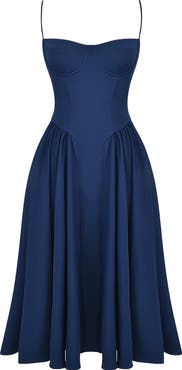 HOUSE OF CB Samaria Corset Fit & Flare Dress