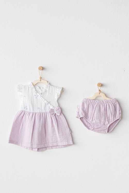 Shop Andy Wawa Magical Butterfly Dress Bloomers Set In Lilac