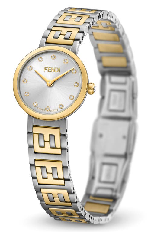 Fendi Forever Watch In Yellow Gold/stainless Steel