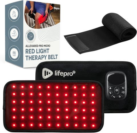 Allevared Micro Red Light Therapy Belt  660nm & 850nm Near Infrared Red Light Pad