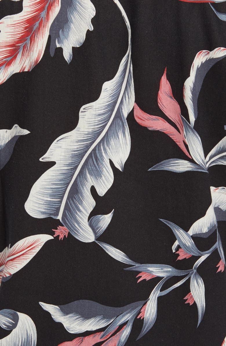 Rails Carson Stripe Short Sleeve Linen Blend Button-Up Shirt, Alternate, color,