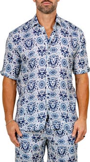 Maceoo Galileo Marthy Short Sleeve Button-Up Shirt