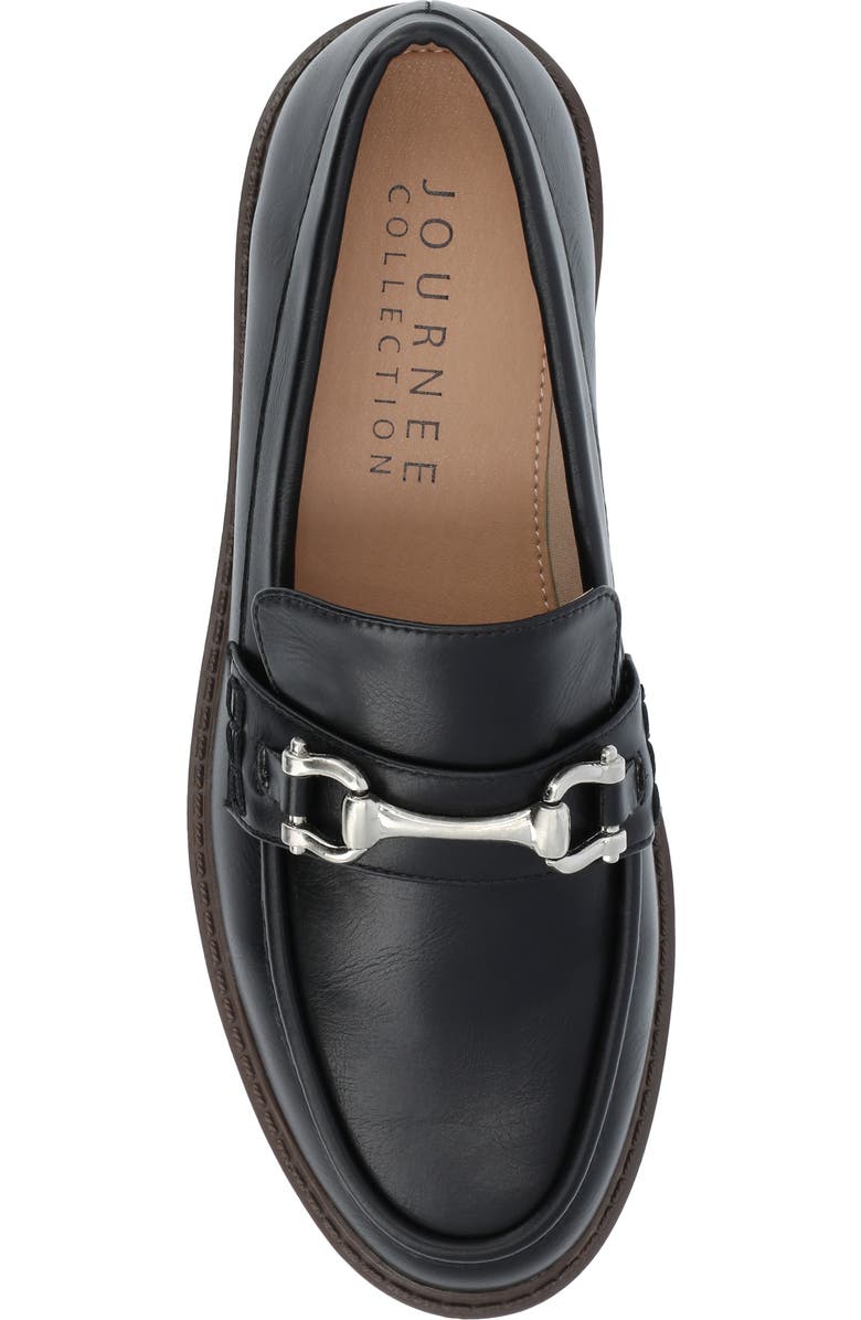 Journee Collection Jessamy Lug Loafer, Alternate, color, Black