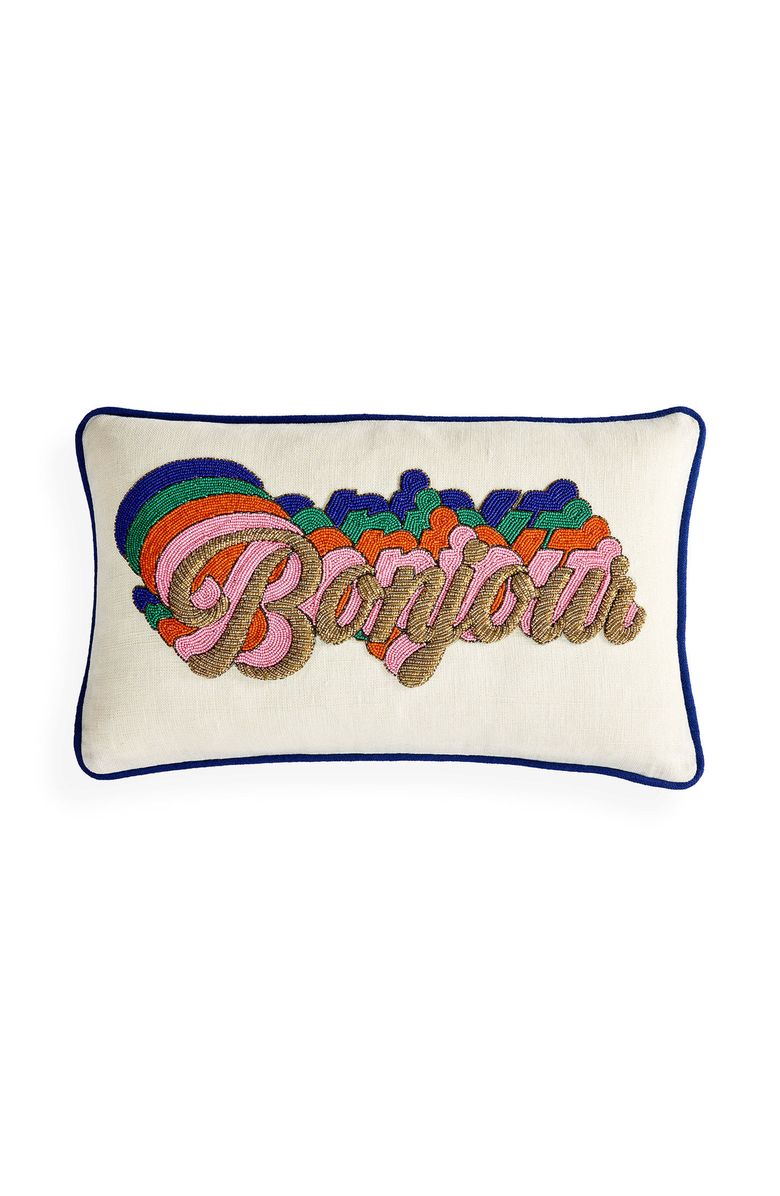 Jonathan Adler Bonjour Beaded Pillow, Main, color, Multicolor