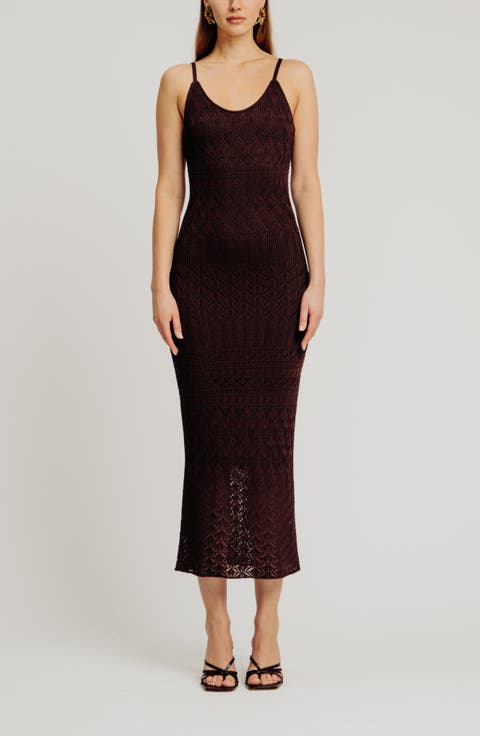 Vanessa Pointelle Body-Con Dress