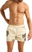 AUTO-REPLY™ Print 4-Inch Nylon Swim Trunks