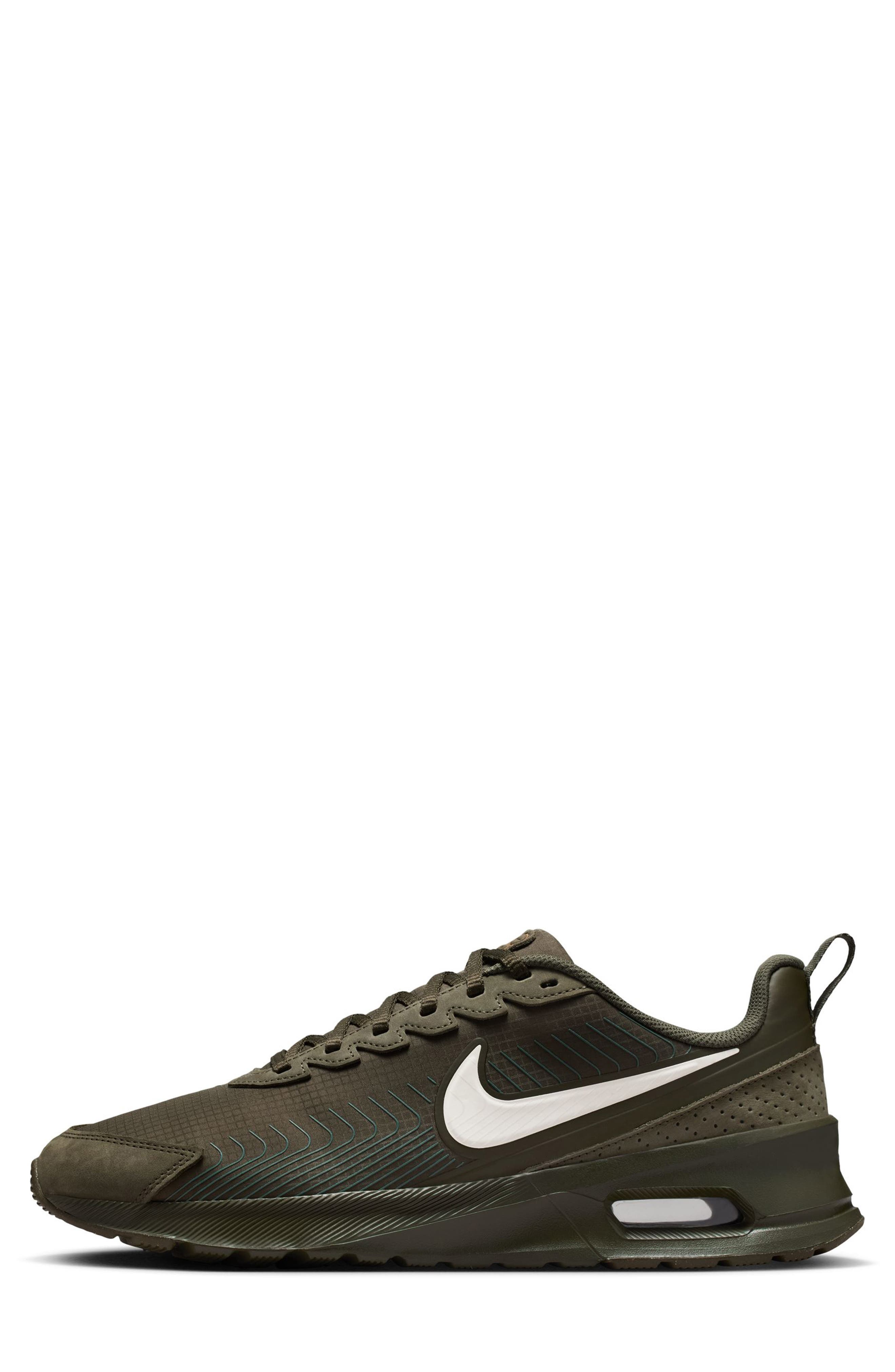Nike Air Max Nuaxis Premium Sneaker, Alternate, color, Cargo Khaki/ Soft Pearl