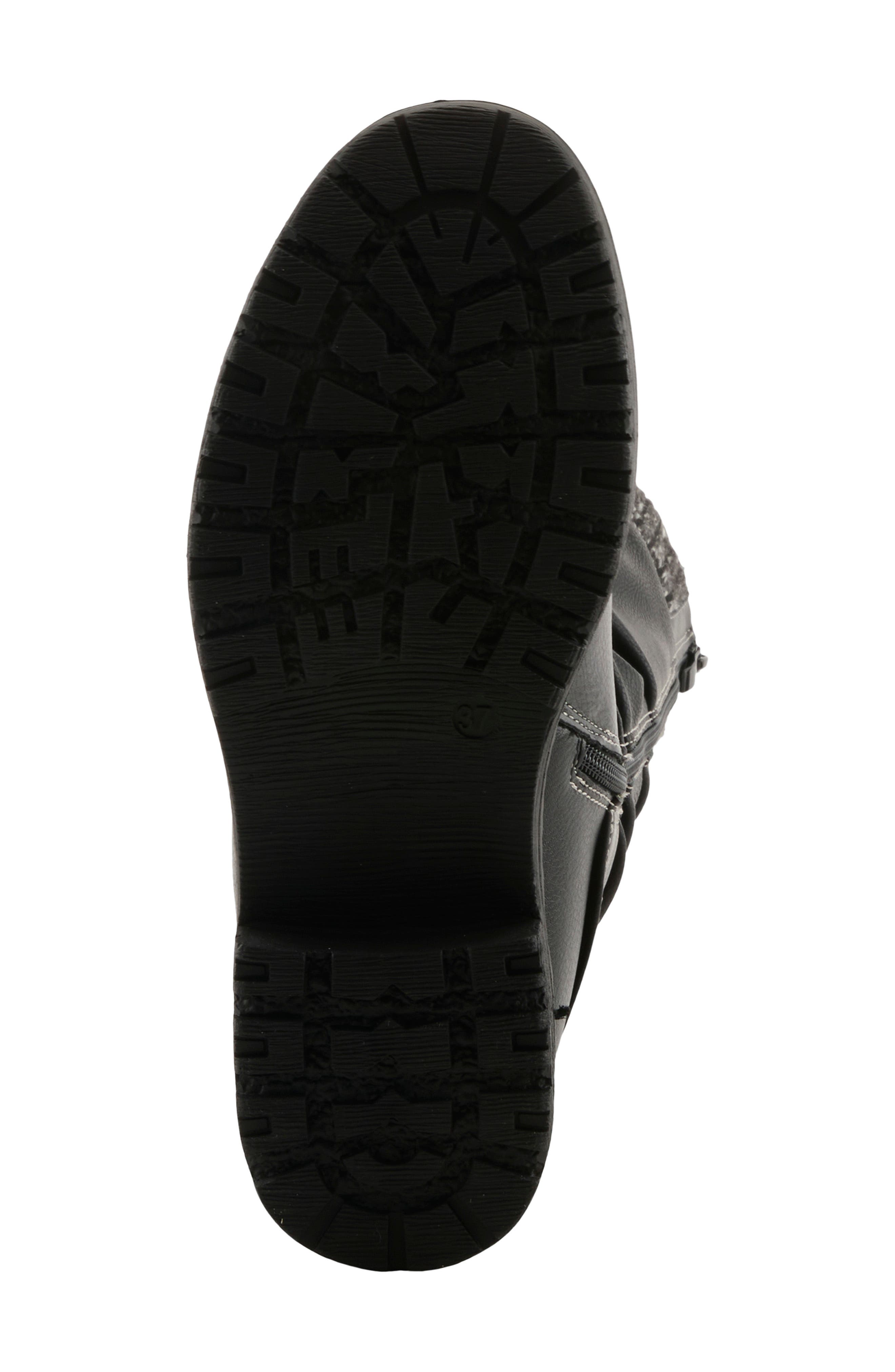 Rowin Ruched Boot, Alternate, color, BLACK