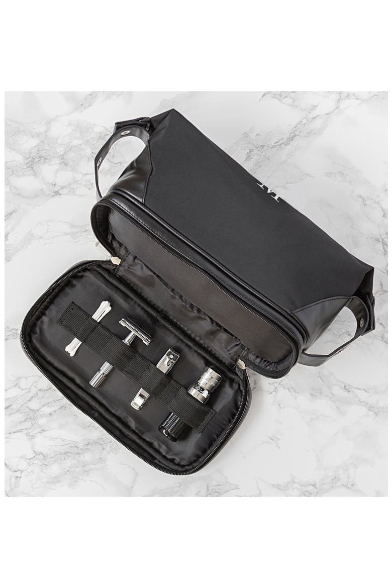 Monogram Toiletry Bag, Alternate, color, BLACK