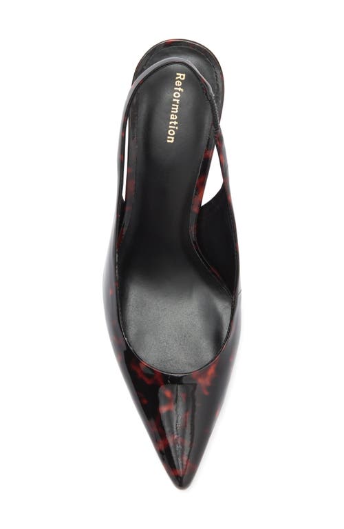 Reformation Westlyn Wedge Pump In Red